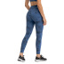 Pantalones de yoga cortos elásticos de elevación de cadera de cintura alta de color sólido/estampados NSDQF127118