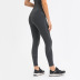 slim elastic high waist hip lift strip printing solid color crop yoga pants NSDQF127125