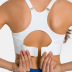 solid color adjustable shoulder strap buckle high elastic yoga bra NSDQF127133