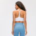 solid color stretch shockproof gathered yoga bra NSDQF127134