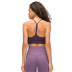 solid color stretch shockproof gathered yoga bra NSDQF127134