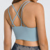 double thin straps cross back yoga bra NSDQF127137