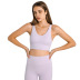 solid color deep V-neck thin straps cross yoga underwear NSDQF127140