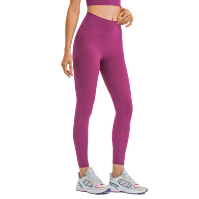 Solid Color High Waist Hip Lift Elastic Yoga Pants NSDQF127128