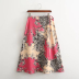 print high waist lace-up casual Skirt NSLAY127271
