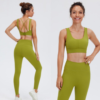 Solid Color Shockproof Underwear High Waist Pants Yoga Suit NSRQF127032