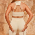 hip-lifting high-elastic low-cut backless high waist solid color vest and pant yoga set NSXIN127190