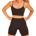 hip-lifting high-elastic sling high waist solid color vest and shorts yoga set NSXIN127193