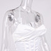 fishbone hanging neck backless solid color satin vest NSHT127238