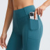 pantalones cortos de yoga de color sólido de cintura alta ajustados y elásticos que levantan la cadera NSDQF127242