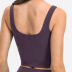 solid color with chest pad U-shaped yoga vest NSDQF127351