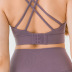 solid color three-row buckle thin straps yoga underwear NSDQF127368