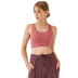 ropa interior de yoga de correas delgadas con hebilla de tres filas de color sólido NSDQF127368
