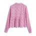 solid color hollow embroidery long sleeve shirt NSAM127391