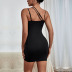 sling wrap chest tight backless solid color dress NSDMB127438