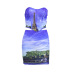 landscape painting printing tube top sheath skirt two-piece set NSAG127462
