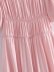 puff sleeves elastic one-shoulder solid color princess dress NSAM127545