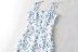 vestido floral escotado sin espalda con tirantes delgados NSAM127553