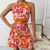 vestido estilo bohemio con estampado floral y cuello halter NSDY127591