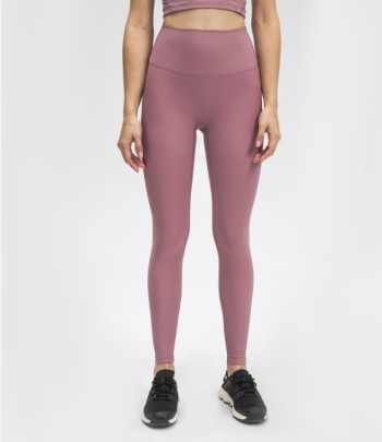 Solid Color High-elastic High Waist Threaded Crop Yoga Pants NSDQF127365