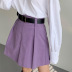slim high waist A-line solid color skirt NSSQS124289