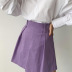 falda delgada de color sólido de cintura alta NSSQS124289