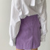 falda delgada de color sólido de cintura alta NSSQS124289