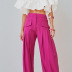 wide-leg commuter mopping high waist solid color cotton linen trousers NSSQS124291
