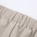Pantalones de traje de color liso con drapeado suelto y pernera ancha para viajeros NSSQS124302