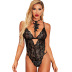 solid color lace embroidery sling hollow one-piece underwear NSQMY124333