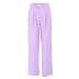 pantalones anchos sueltos de color liso NSSQS124372