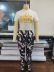 letters print T-shirt and high waist pants two-piece suit NSSD127746