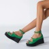 wedge heel platform round head metal Rivets sandals NSFH127805