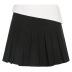 falda casual plisada de color de contraste delgado de cintura alta NSSSN127849