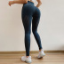 Pantalones de yoga de color sólido ajustados y huecos de cintura alta y cintura alta que levantan la cadera NSYWH127908