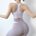 color matching high waist tight fitness pants shockproof underwear yoga set NSYWH127924