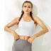 solid color shockproof high-strength thin shoulder straps cross back yoga bra NSYWH127926