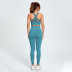leopard camouflage print beauty back bra high waist high elastic hip lift pants yoga set NSYWH127930