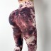 tie-dye seamless high waist knitted yoga pants NSYWH127933