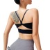 solid color thin strap shockproof yoga bra NSYWH127936