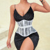 solid color retro lace embroidery straps corset NSFLY127944