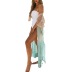 tassel hollow short sleeve loose lace-up Gradient beach outdoor cover-up NSYDL128037