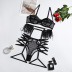 mesh feather stitching underwire corset three-piece underwear set NSWY128214
