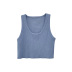 short sleeveless slim solid color knitted vest NSFH128309