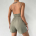 solid color slip backless deep v-neck waist bow jumpsuit NSFH128456