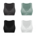 solid color knitted button ribbed crop vest NSMID128532