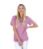 solid color round neck pullover loose short-sleeved T-shirt NSMID128537