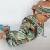 Slim Striped Print Sling Hollow Hip Lift jumpsuit NSBDX128617
