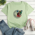 Alphabet Butterfly Print Loose short sleeve T-Shirt NSYAY129964