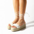 hemp braided thick-soled strappy wedge sandals NSHYR128816